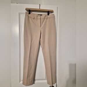 White House Black Market Beige Slim Ankle Pants